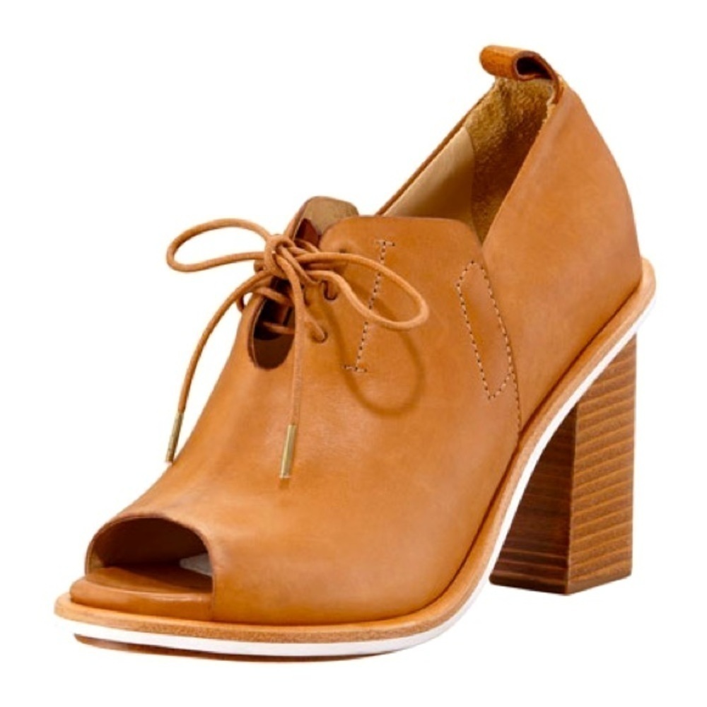 RAG & BONE Buckley Open-Toe Lace-Up Sandal Bootie Tan